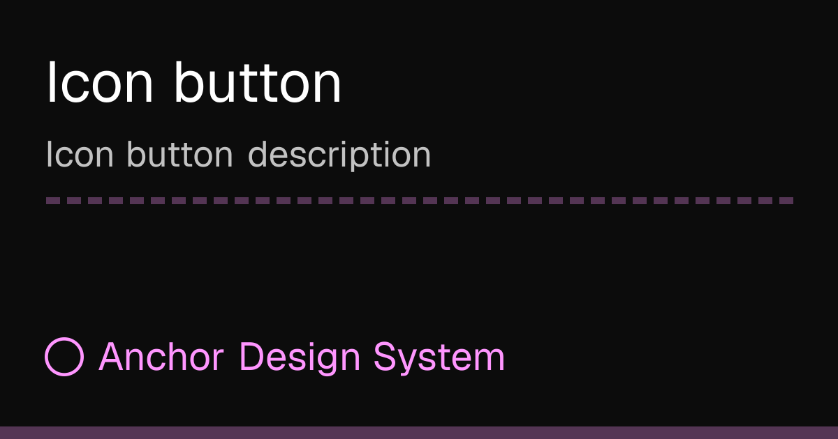 Icon button | Tryg Anchor